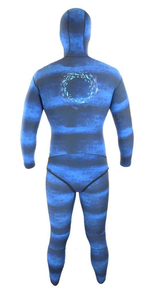 go blue 5mm wetsuit full back