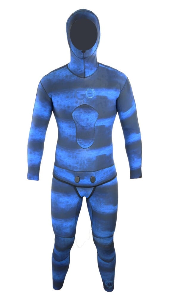 go blue full 5mm blue wetsuit